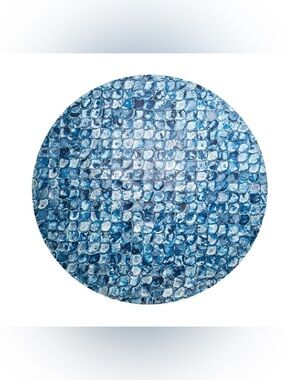 Kim Seybert Camellia Placemats 8 hand dyed BLUE Capiz shells PRICED PER PLACEMAT